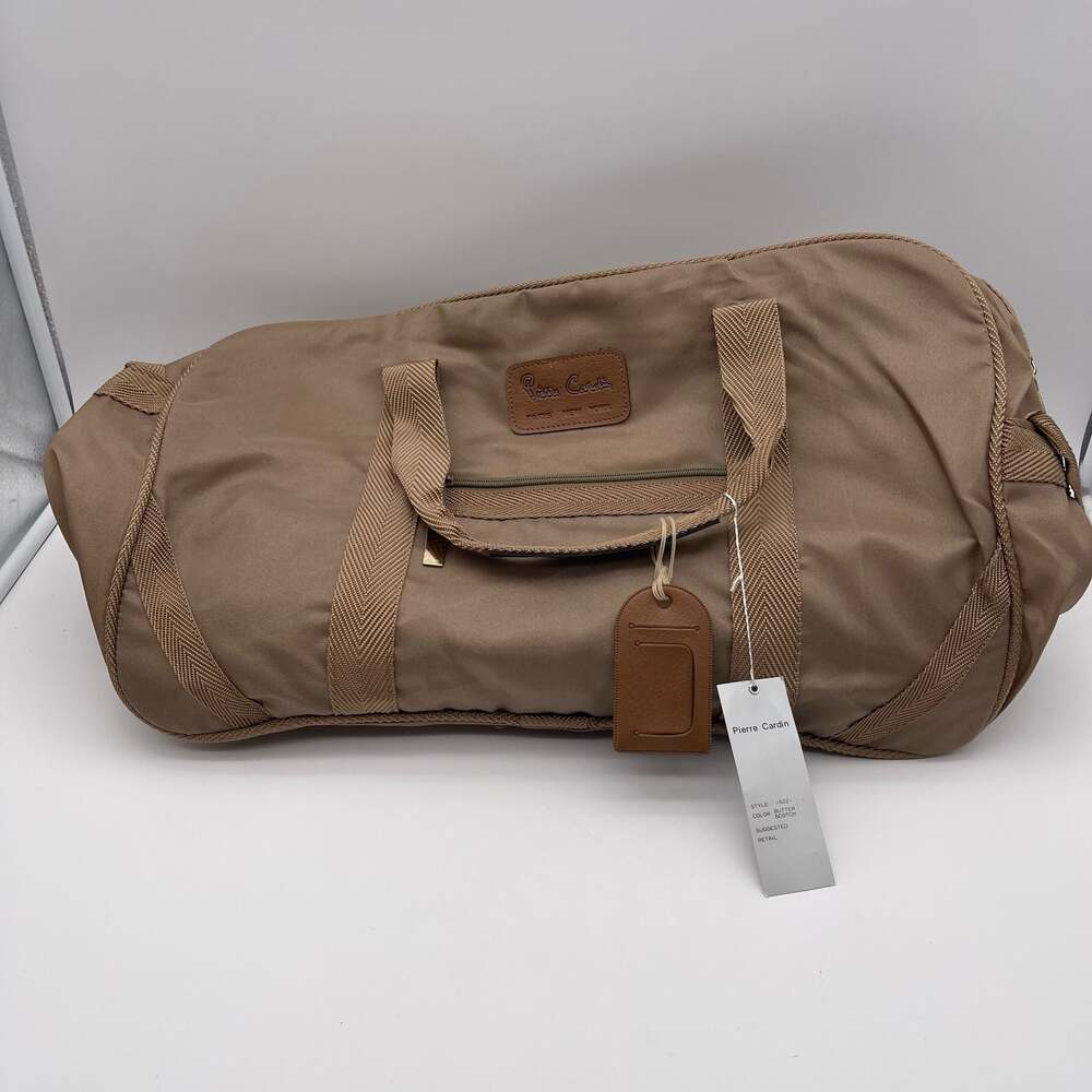Vintage Pierre Cardin Butter Scotch Nylon Duffle Travel Weekend Bag By Henry Ros